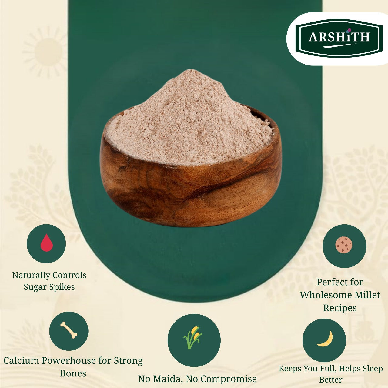 Finger Millet Flour(Ragi) Soft Grinding (Premium Quality)