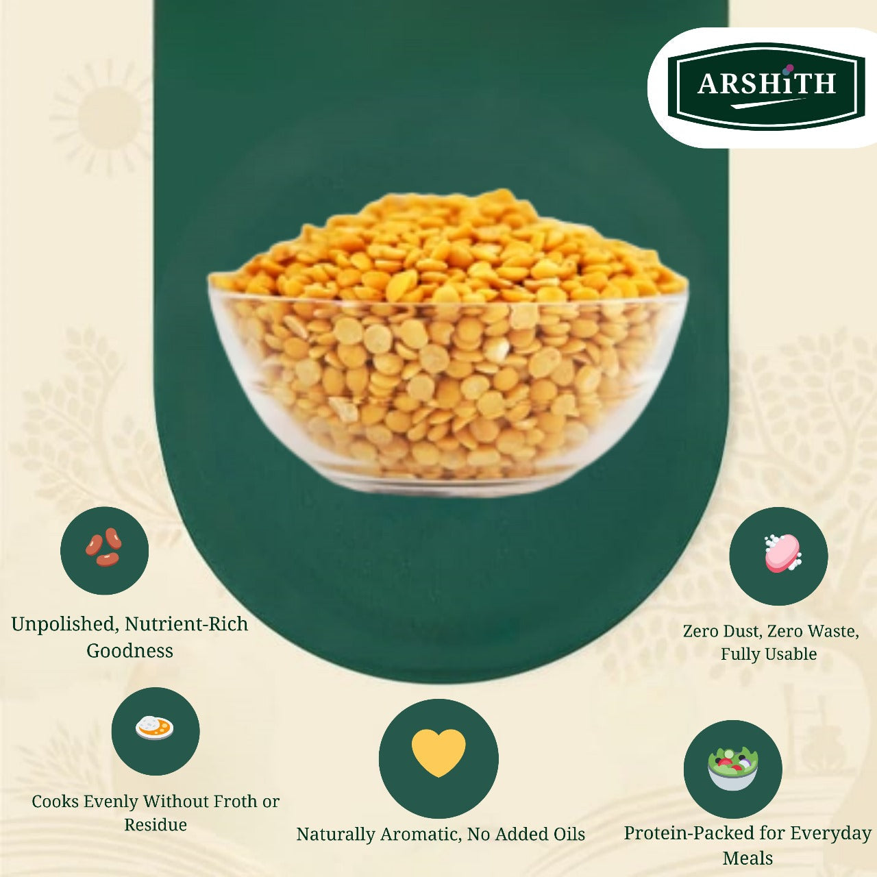 Toor Dal Unpolished (Premium Quality)