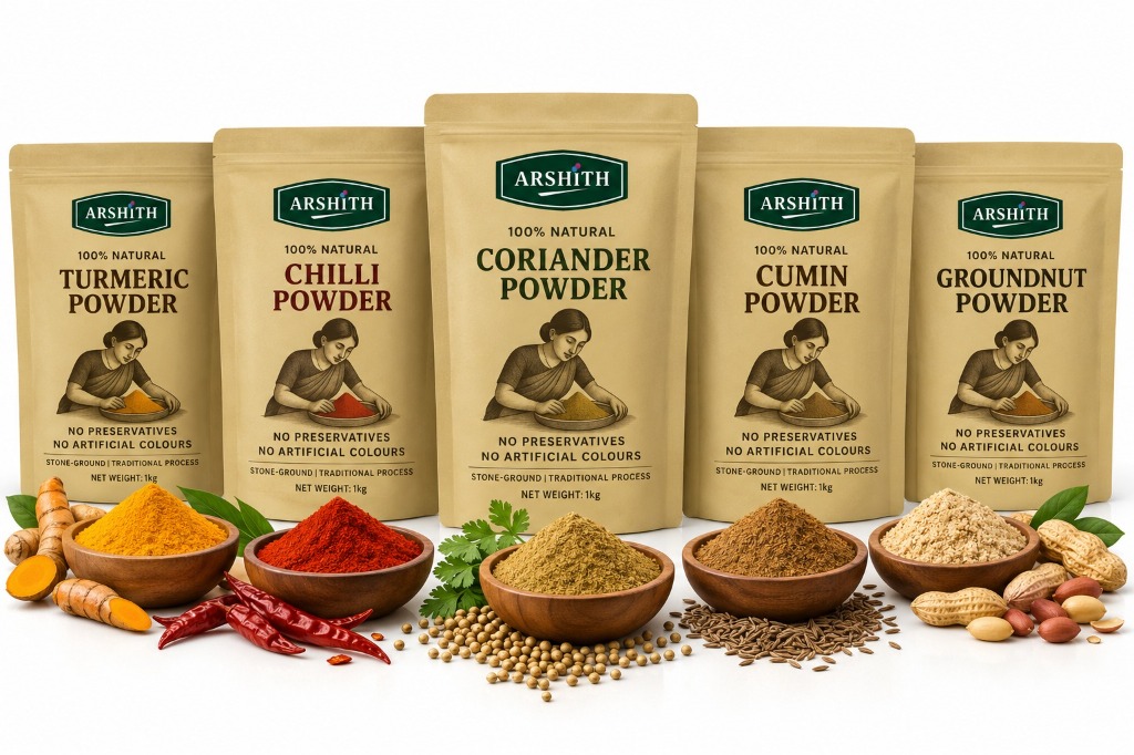 Authentic Andhra Spice Powders Lineup