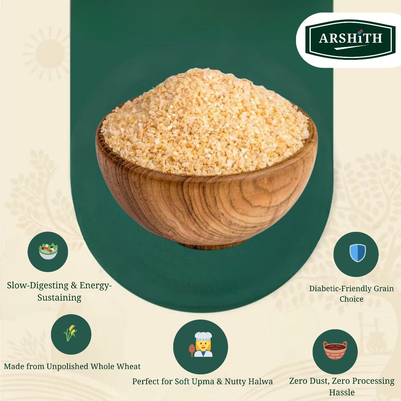 Wheat Rava   (Premium Quality)