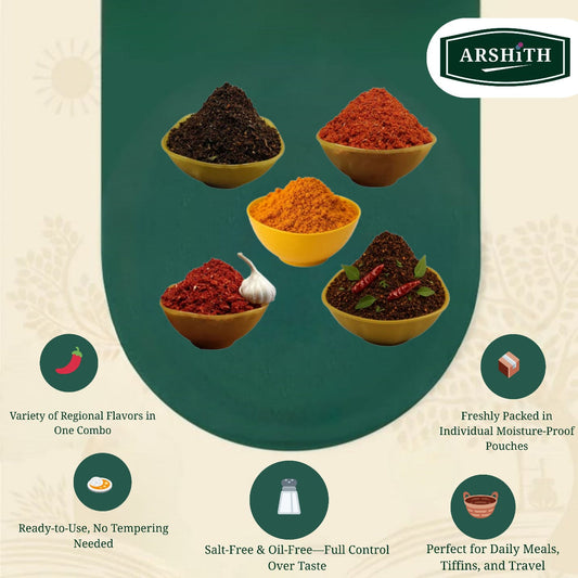 Spice Powders(Podulu)-Combo  (Premium Quality)