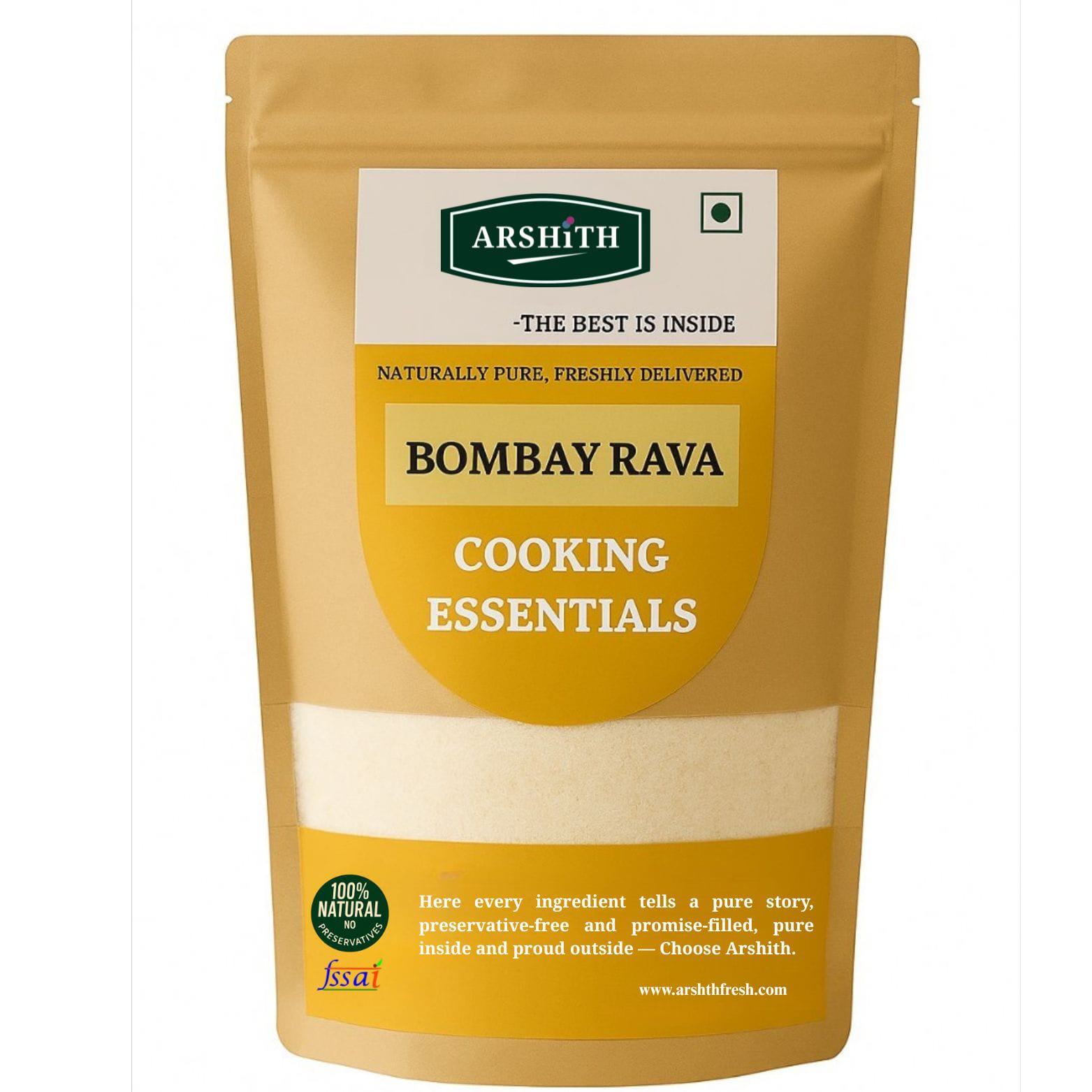 Bombay Rava – Premium Quality Wheat Sooji | Arshith Fresh